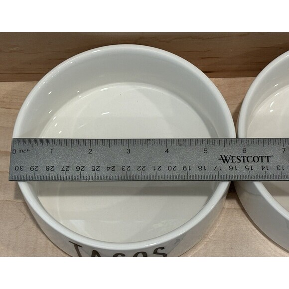 Creative Brands 47th & Main Ceramic Pet Bowl Tacos & Tequila Set Brand New - Picture 3 of 5